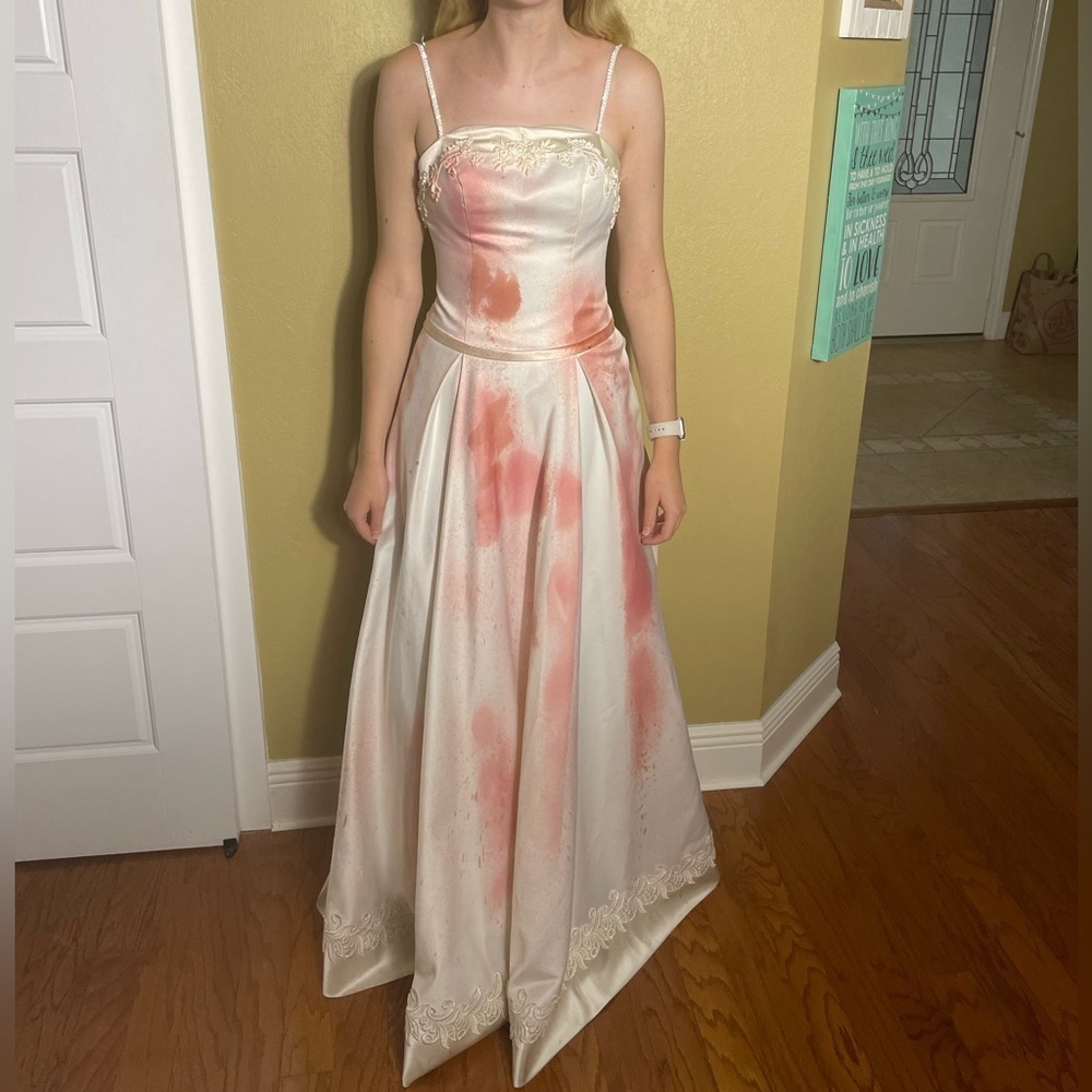 Halloween Zombie Corpse Bride Wedding Gown Costume
